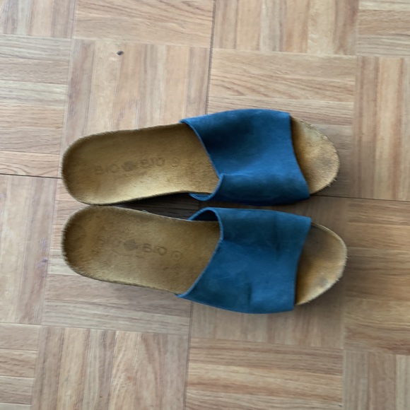 Bio Bio Leather Platform Sandals Made in Spain. Size 9 - Picture 2 of 5